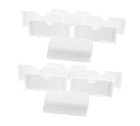 HIAKDOFT 20pcs Plastic Shelf Tags with Single Hole Hanging Design White Wire Label Holders for Supermarket and Retail Inventory Management for Product Identification and Merchandise Display