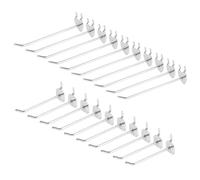 HIAKDOFT 20Pcs Premium Iron Pegboard Hooks Heart Apple Shapes Thick Heavy-Duty Hanging Hooks for Kitchen Bedroom Garage Organization