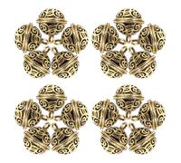 HIAKDOFT 20pcs Retro Alloy Bag Charm Bell Small Ornaments for Jewelry Crafting Vintage Decor Style