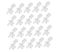 HIAKDOFT 20Pcs Transparent Plastic Valance Clips for Window Curtains Lightweight Curtain Fixing Clamps for Horizontal Blinds Valance Fasteners for Home Office Hotel Use