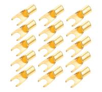 HIAKDOFT 20pcs U-shaped Speaker Connectors Terminal Block Aluminum Copper Quick Connect Terminals for Car Subwoofer Amplifier Audio Transmission Compatible with Home Theater and Car Sound