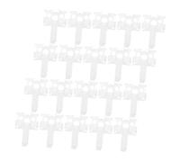 HIAKDOFT 20pcs Vertical Blind Repair Carriers White Replacement Rods Plastic Vertical Blind Wand Control for Easy Curtain Function Restoration