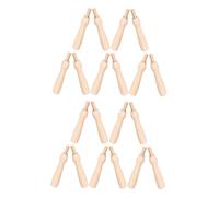 HIAKDOFT 20pcs Wooden Handle Needle Felting Tool Set Sturdy Replaceable Felt Needle Holder for DIY Wool Crafts Lightweight Portable Felting Pen for Beginners and Professionals