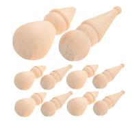 HIAKDOFT 20pcs Wooden Snowman Puppets Unfinished Peg Dolls for DIY Crafts Christmas Snowman Figurines Paintable Decoration Toys Boys and Girls Painting Art Projects