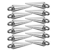 HIAKDOFT 20pcs Zinc Alloy Cone Charms Set for Jewelry Making, Smooth Surface Pendants for Earrings, Bracelets, Necklaces, DIY Craft Supplies for Beading and Accessories