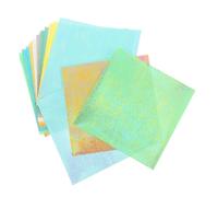 HIAKDOFT 20Sheets Pearlescent Origami Paper Square Double-Sided Shiny Craft Paper for DIY Winter Pattern Folding Cranes Arts Scrapbooking Handmade Projects