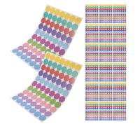 HIAKDOFT 20sheets Sealing Stickers Colors Round Coding Labels Removable Dot Stickers for Office and Classroom Use Circle Labels for Organization