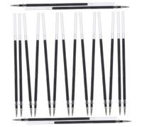 HIAKDOFT 24Pcs Black Gel Pen Refills Fine Point Quick Drying Smooth Ink for School Office Home Use Replacement Ballpoint Pen Supplies