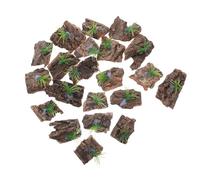 HIAKDOFT 24pcs Natural Cork Bark for Reptile Tank Decor - Irregular Tree Bark Pieces with Hide Spots and Climbing Surfaces for Gecko Chameleon Terrarium Habitat