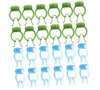 HIAKDOFT 24pcs Portable Nasal Clips for Nosebleed Stopper and Nose Lifting Non-Slip EVA Pom Nose Stop Clips for Beauty Correction Emergency Use at Home School and Green