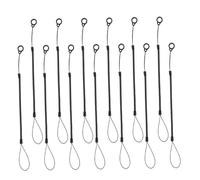 HIAKDOFT 24pcs Retractable Elastic Stylus Pen Lanyard Leash with Spring Cord and Silicone Ring Anti-Lose Tether Strap for Touchscreen Tablets Portable and Flexible Pen Holder