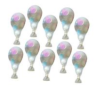HIAKDOFT 24Pcs Sequin Latex Balloons Colorful Decorative Balloons for Birthday Parties Versatile Party Layout Accessories for Walls Doors and More