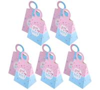 HIAKDOFT 24pcs Small Candy Boxes Party Favor Containers for Shower and Gender Reveal, Mixed Color Paper Candy Packaging Boxes for Birthday Celebrations