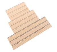 HIAKDOFT 24Pcs Wooden Ruler Set Wood Measuring Tools for School Office Drawing Artists Precision Straight Rulers for Accurate Measurement