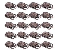 HIAKDOFT 25Pcs Ancient Egypt Scarab Charm Pendants Set, Egyptian Beetle Necklace and Bracelet DIY Accessories Crystal Inlay, Antique Copper Metal Ornaments for Crafting