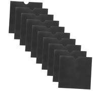 HIAKDOFT 25pcs CD DVD Kraft Paper Envelopes Black CD Sleeves Protective Storage Holder for Home Office School Use Organize Discs with Easy Access and Long Term Protection