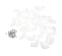 HIAKDOFT 25pcs Shape Corner Connectors for LED Strips Turning Channels for Easy Installation and Temperature Resistant for Smooth Corner Light Connections