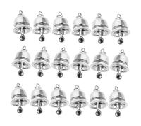 HIAKDOFT 25pcs Vintage Craft Jingle Bell Pendants Small Alloy Bells for DIY Jewelry Making Rustic Metal Charms with Melodious Sound Sturdy Vintage Style for Wind Chimes Bracelets Necklaces