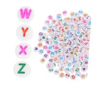 HIAKDOFT 270pcs Acrylic Round Letter Beads for Bracelet Making Lightweight Alphabet Beads with Colorful Letters Gold Heart Charms DIY Jewelry Craft Kit for Bracelets Necklaces Keychains