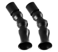 HIAKDOFT 2Pcs 20Mm Black Plastic Aquarium Fish Tank Outlet Nozzle, Adjustable Flat Fan Return Diffuser for Freshwater and Saltwater Canister Filter, Rotatable Aquarium Accessory for Water