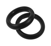 HIAKDOFT 2pcs 5-Inch Rubber Stroller Tire Replacement for Pram Wheels Universal Buggy Wheel Cover Sturdy Pushchair Parts for Carriage and Cart