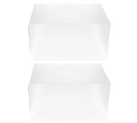 HIAKDOFT 2pcs Acrylic Lottery Box Detachable Fundraising Storage Container Slot, Annual Meeting Raffle and Voting Box for Party and Office Use