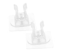HIAKDOFT 2pcs Adhesive Wall Mop Holder No Punching Mop Organizer for Strong and for Space Saving Storage