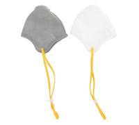 HIAKDOFT 2pcs Adjustable Dog Muzzle Breathable Anti-bark Mouth Cover for Dogs Soft Mesh Pet Accessory with Stretchable Loop to Prevent Biting Chewing and Indiscriminate Eating Random Color