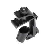 HIAKDOFT 2pcs Adjustable Shockproof Drum Microphone Clips Metal Mic Stand Holders with Slip Design for All Microphones and Drums Black