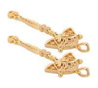 HIAKDOFT 2Pcs Antique Copper Libra Horoscope Charms with Rhinestones for DIY Jewelry Making - Handmade Pendants for Bracelets, Necklaces Keychain Accessories