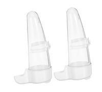 HIAKDOFT 2pcs Automatic Bird Water Dispenser for Parrots Parakeets Chickens Pigeons Silent Operation Continuous Fresh Water Supply Weatherproof Outdoor Feeder with Easy-clean Detachable