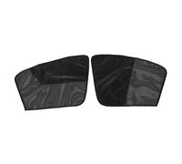 HIAKDOFT 2pcs Car Curtain Window Screen for Car Auto Curtains Window Mesh Screen Sunshade Automotive Sunshades Shade Black Polyester