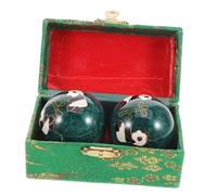 HIAKDOFT 2pcs Chinese Baoding Hand Massage Balls with Enamel Durability and Panda Bamboo Design Grip Strengthening Relaxing Spheres for Finger Exercise and Palm Muscle Therapy Manual Stress