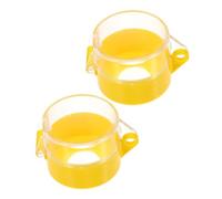 HIAKDOFT 2pcs Emergency Stop Push Button Protective Covers Transparent Rotating Switch Guards for Industrial Safety Accidental Activation Prevention Construction