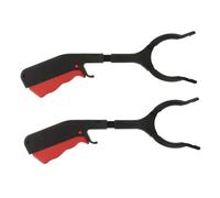 HIAKDOFT 2pcs Ergonomic Litter Picker Grabber with Precision Teeth Strong Trash Picker Upper for Adults Pregnant Disabled Mobility Aid Compact Portable