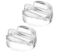HIAKDOFT 2pcs Glass Weights Fermentation Lids for Wide Mouth Jars 2.67x2.55x0.98in Glass Compact and Easy to Use for Making Kimchi and Sauerkraut