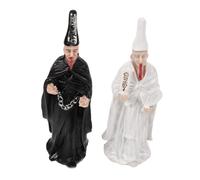 HIAKDOFT 2Pcs Gothic Resin Figures for Sand Tray Psychological Therapy Mythical Horror Figurines Halloween Decor for Creative Play and Educational Training