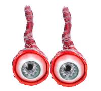 HIAKDOFT 2pcs Halloween Fake Eyeballs Green Torn Eye Balls Party Prop Spooky Decoration for Horror Events and Creepy Gift Bag Fillers