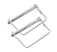 HIAKDOFT 2pcs Heavy Duty Safety Coupler Pins Thick Long Square Trailer Hitch Locking Pins for Secure Trailer Couplers Fast Installation