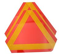 HIAKDOFT 2pcs High Reflective Triangle Reflectors Slow Moving Vehicle Safety Warning Sign for Trucks Trailers Rvs Farm Vehicles Road Construction Maintenance