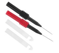 HIAKDOFT 2pcs Insulated Wire Piercing Test Probes Stainless Steel Tips Non Destructive Multimeter Testing Kit for Automotive and Electrical Repair Red Black