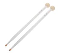 HIAKDOFT 2pcs Maple Wood Drumsticks with Soft Wool Felt Heads Ergonomic Double End Drum Mallets for Timpani Bass Drum Non Slip Handle for Rock Band Rhythm Lightweight Percussion Sticks for