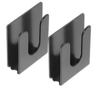 HIAKDOFT 2pcs Metal Microphone Holders Car Mic Clips Mic Mounts with Screw for Automotive Use Multifunctional Hooks for Hanging Bags Umbrellas Easy Installation Strong Load Capacity