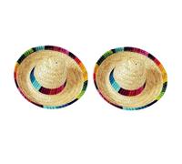 HIAKDOFT 2pcs Mini Hat Hair Hoops Lightweight Adorable Hat Headdress for Small Dogs and Puppies Comfortable Fit Party Supplies with Random Color and Pattern Random Color