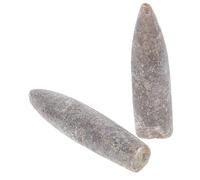 HIAKDOFT 2pcs Natural Belemnite Specimens Mineral for Geology Paleontology Education and Decoration Classroom Teaching Collection