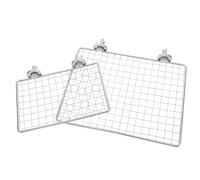 HIAKDOFT 2pcs Parrot Stainless Steel Resting Platforms Bird Perch Stand for Parakeets and Cockatiels Large Bird Toys Home and Pet Shop Accessory