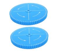 HIAKDOFT 2pcs Portable Kumihimo Disk Braiding Board with Round and Square Design Use Bracelet Making Tool for DIY Friendship Bracelets Jewelry Crafting and Knitting Accessories in Blue