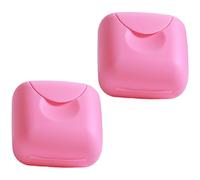 HIAKDOFT 2pcs Portable Storage Box Plastic Tampon Case for Organizing Box for Tampon Storage and Care Supply The Go