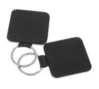 HIAKDOFT 2pcs PU Leather Sublimation Keychain Blanks Double-sided Heart Shape DIY Craft Blanks for Ornament Making and Keyring Accessories