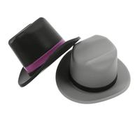 HIAKDOFT 2pcs Reusable Silicone Wine Stoppers Cowboy Cap Bottle Sealer for Fresh Keeping Red Wine Beer Beverage Safe Food-Grade Decorative Caps